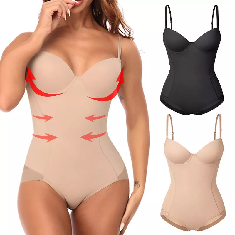 Women's Shapewear Bodysuits Waist Trainer Vest Slim Full Body Shaper Built-In Bra Camisole Tops Tummy Control Slimming Underwear